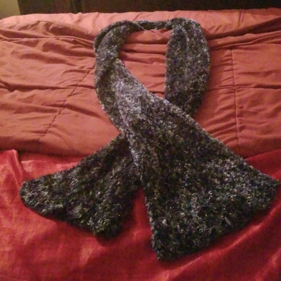 WOMEN'S 1 SIZE NAVY BLUE FLEECE REAL WARM SCARF!!! - Picture 8 of 8